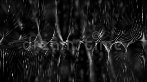 可循环的抽象粒子背景景深辉光和随机化元素视频的预览图