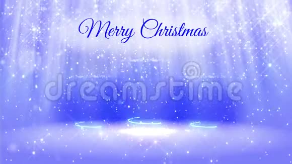 三颗3d圣诞树由闪闪发光的粒子组成的圣诞快乐背景的灯光组合视频的预览图