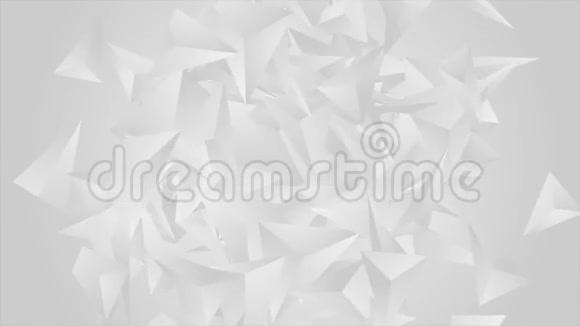 灰色多边形形状抽象技术视频动画视频的预览图
