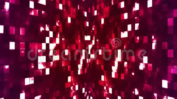 广播火光高科技壁球红色抽象循环4K视频的预览图