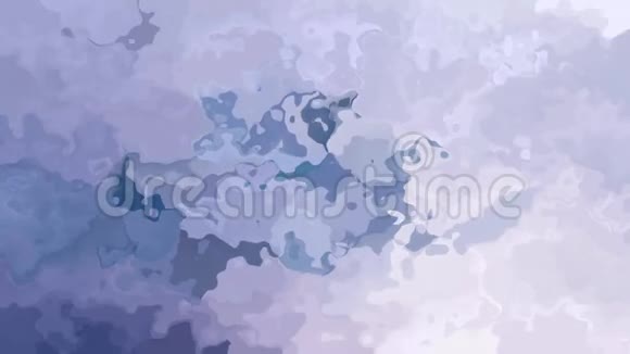 动画彩色背景无缝环视频水彩花效果浅蓝色紫色和紫色视频的预览图