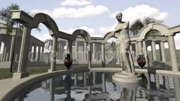 古希腊神庙和米洛4K金星视频的预览图