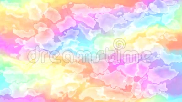 彩色彩色动画背景视频彩色彩虹光谱全彩色视频的预览图