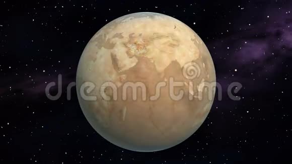 后世界末日的地球没有生命的沙漠无缝回路4K视频的预览图