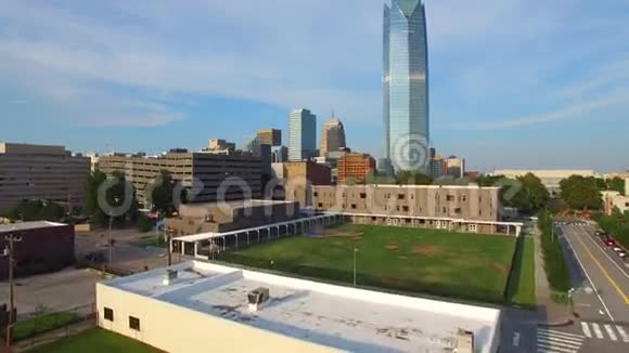 俄克拉荷马城无人机空中视频视频的预览图