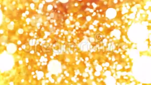 黄色抽象波克灯粒子循环背景视频的预览图