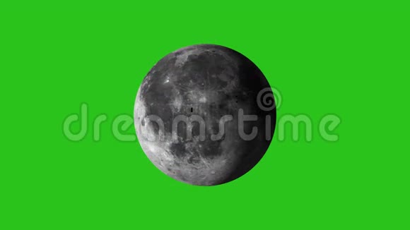 月亮旋转的绿色屏幕视频的预览图