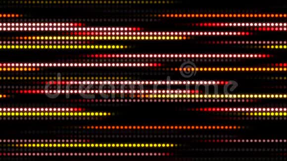 抽象技术背景与动画慢动作轻条纹点圈红黄视频的预览图