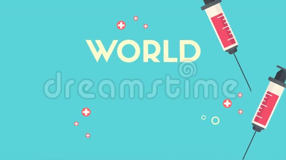 世界肝炎日背景动画视频的预览图
