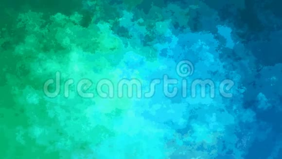 抽象动画彩色背景无缝循环视频霓虹灯蓝绿色和青色视频的预览图