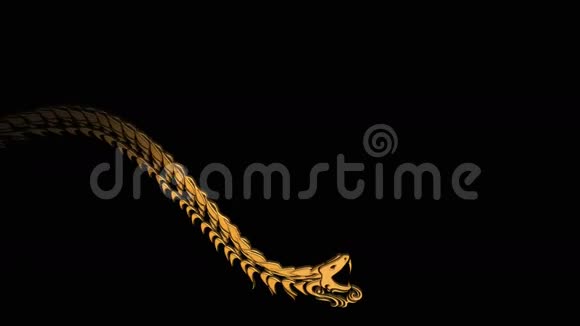 古蛇吃尾巴的奥罗伯罗斯象征视频的预览图
