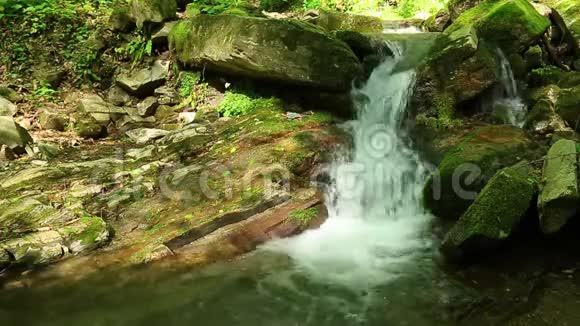 俄罗斯索契贝伦德耶沃查尔斯沃公园瀑布视频的预览图