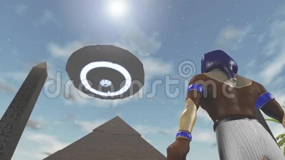 埃及神霍鲁斯和不明飞行物的动画视频的预览图