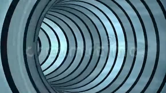 蓝色隧道飞行循环视频的预览图