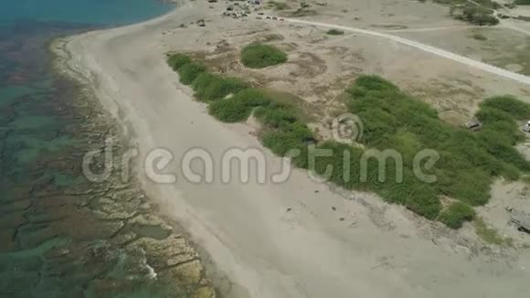 有海滩的海洋景观菲律宾吕宋视频的预览图