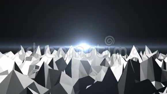 低保利山景观带有照明弹的数字背景视频的预览图