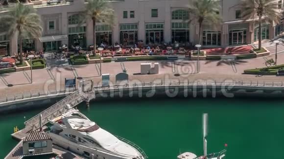 迪拜海滨长廊空中时光阿拉伯联合酋长国迪拜视频的预览图