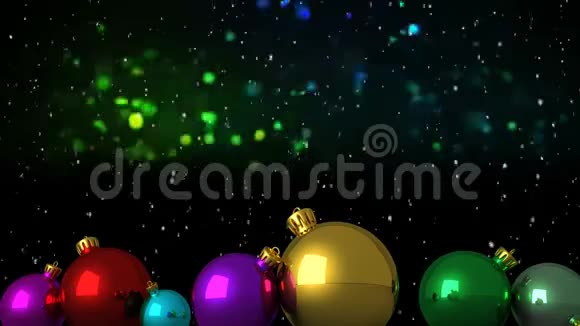闪闪发光的圣诞装饰品视频的预览图