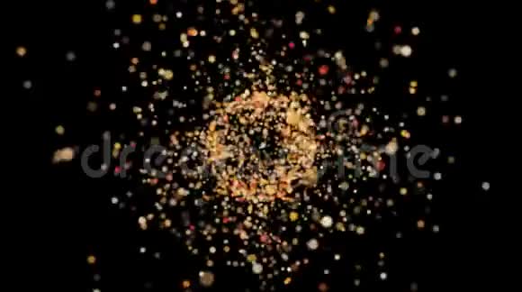 物理反应原子科学很多粒子视频的预览图