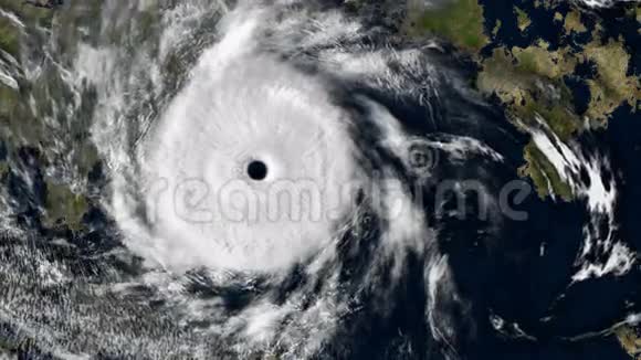 飓风覆盖地球表面CG动画视频的预览图