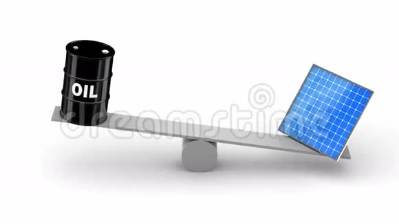 石油与太阳能电池板视频的预览图