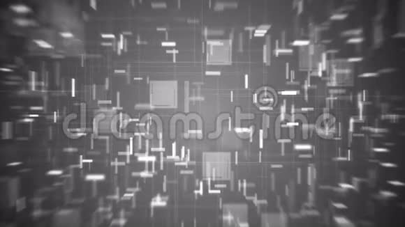灰色抽象未来主义高科技动画视频的预览图