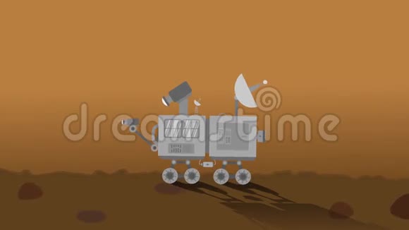火星太空漫游者在白天收集数据视频的预览图