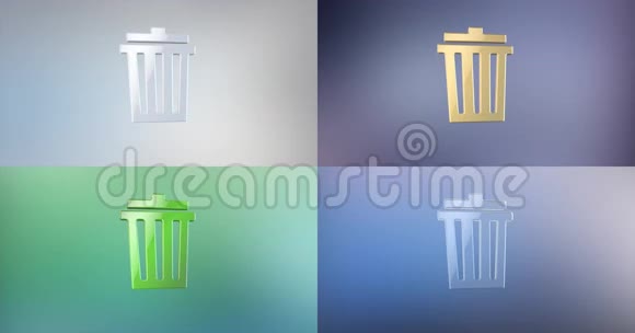 垃圾罐3D图标视频的预览图