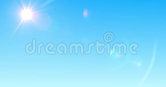 蓝天阳光和云彩视频的预览图
