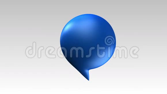 一个语音泡泡文本条3D气球样式1视频的预览图