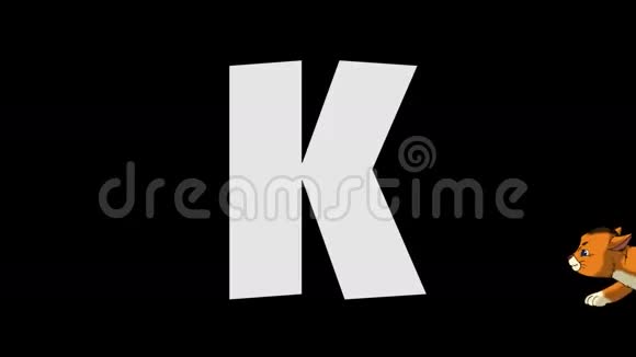 字母K和Kitten前景视频的预览图