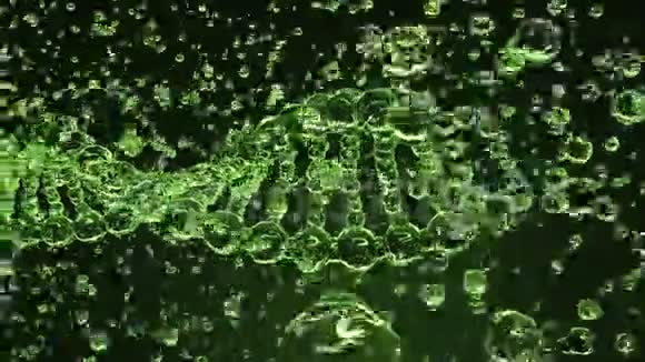 销毁绿色透明DNA分子模型视频的预览图