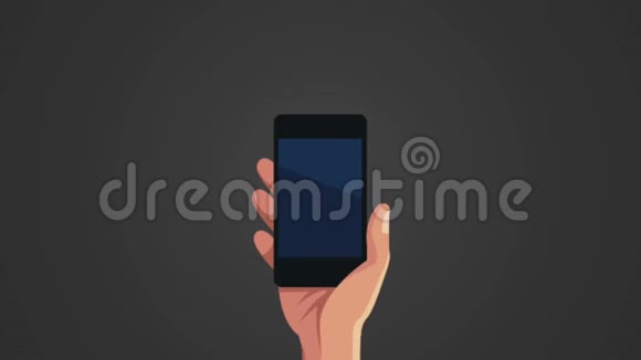 手动使用智能手机菜单应用程序动画视频的预览图