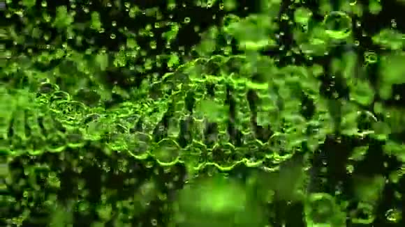 销毁绿色透明DNA分子模型视频的预览图