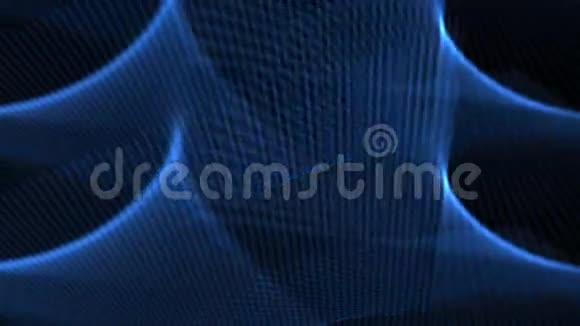 黑色蓝色波浪动态视频视频的预览图