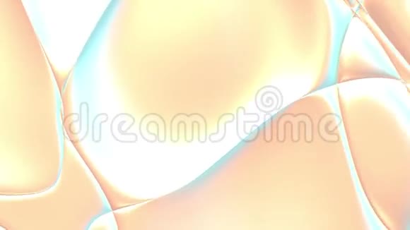 全息珠光运动液体背景发光迷幻柔滑液体涂料三维渲染循环动画视频的预览图