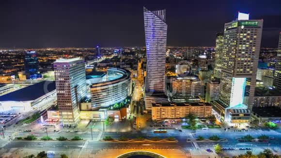 城市交通时间流逝华沙视频的预览图