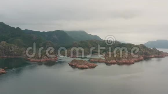 洛福顿群岛的鸟瞰图挪威视频的预览图