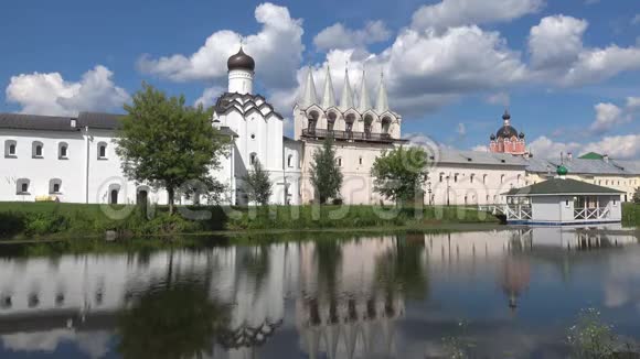 蒂克文设想修道院钟楼景观俄罗斯锡克文视频的预览图