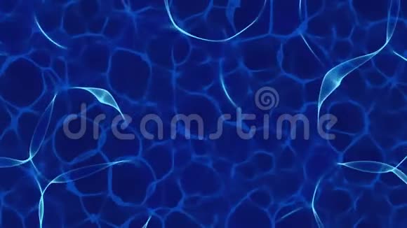 抽象蓝色细胞背景视频的预览图