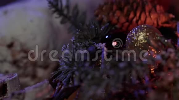 圣诞背景拍摄精美装饰视频的预览图