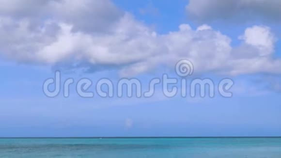令人惊叹的美丽加勒比海海滩阿鲁巴岛视频的预览图