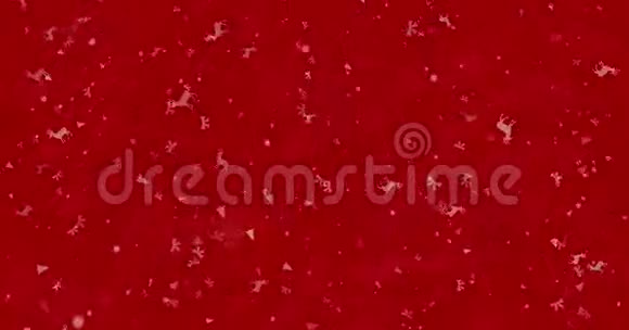 圣诞快乐的文字在土耳其MutluNoeller形成的灰尘和变成灰尘水平的红色背景视频的预览图