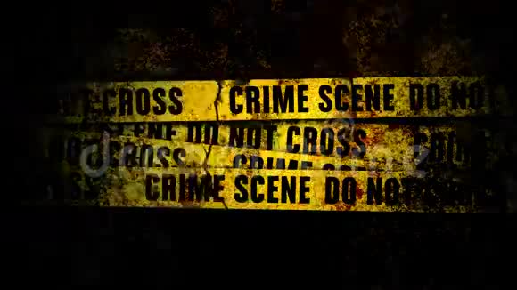 具有犯罪场景线和纹理的Grunge墙视频的预览图