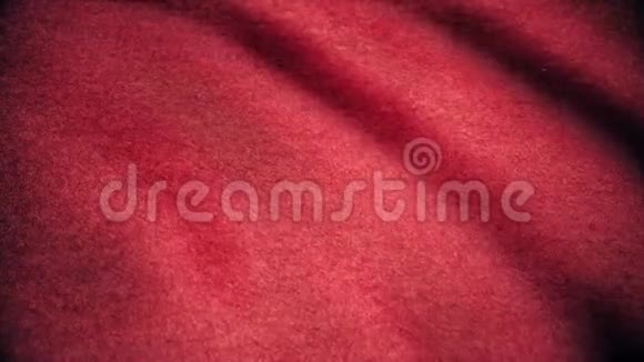 红色绸缎面料背景无缝循环动画红色织物波浪动画背景无缝循环织物红视频的预览图