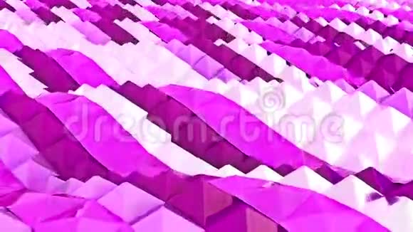 粉色波浪的动画背景模式循环视频的预览图