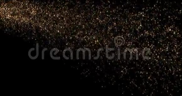 闪亮的金色闪光抽象镜头视频的预览图