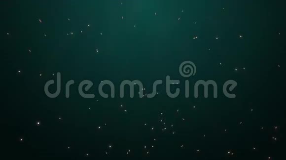 水瓶座运动背景抽象发光的星星和火花4K无缝环形夹视频的预览图
