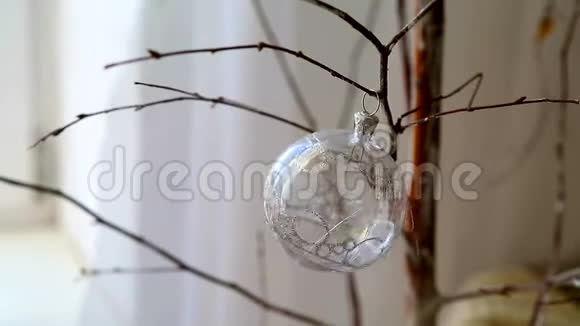 圣诞树快乐圣诞假日装饰视频的预览图