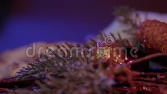 圣诞背景拍摄精美装饰视频的预览图